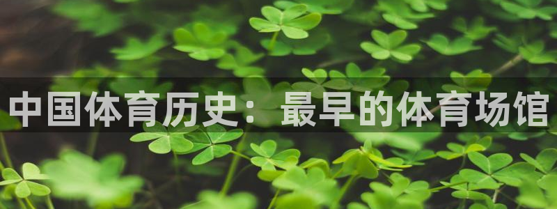 意昂3五金厂：中国体育历史：最早的体育场馆