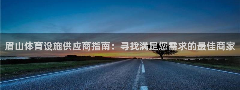 意昂3新能源：眉山体育设施供应商指南：寻找满足您需求